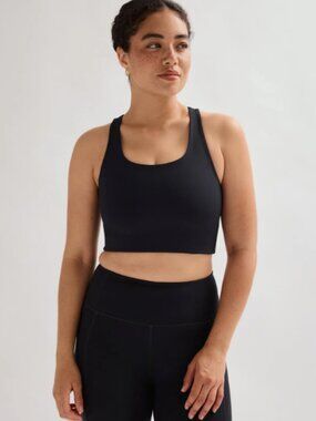 Girlfriend Collective Skyline Paloma Racerback Bra Black